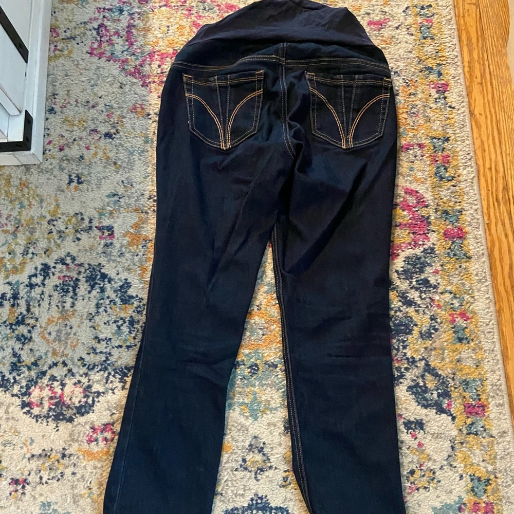 Indigo Blue. Maternity. Size small. Straight leg.